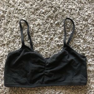 Cage Back Black Bralette